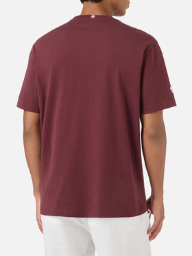 Bordeauxfarbenes Portofino T-Shirt mit Torino FC Col Calor Col Calor... Stickerei | TORINO FC SPECIAL EDITION 