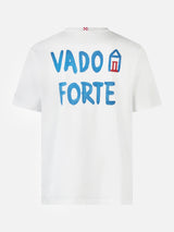 Man classic fit cotton jersey t-shirt Portofino with Vado a Forte print | ALLE BOE SPECIAL EDITION