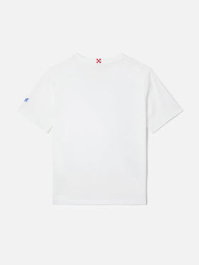 Portofino Jr t-shirt with Just Keep Swimming! embroidery