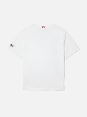 T-shirt Portofino Jr con ricamo Like Father Like Son | Special Edition