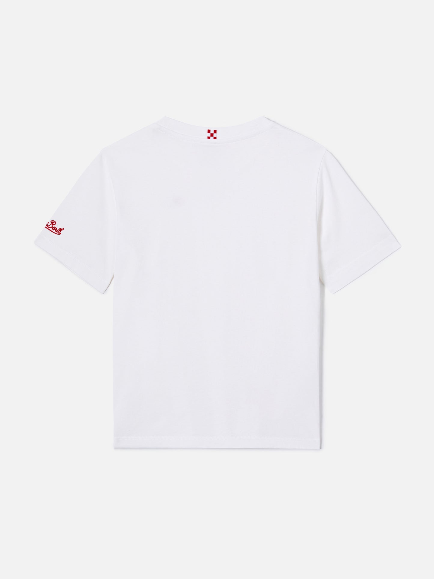 Portofino Jr white t-shirt  My Dad is Superman embroidery | Special edition