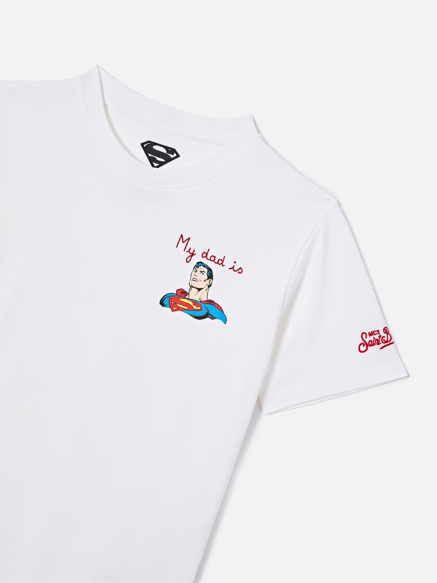 Portofino Jr t-shirt with My Dad Is Superman embroidery | Special Edition