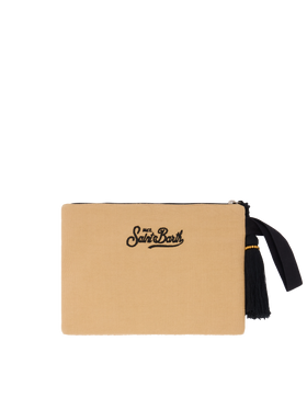 Pouch Pearl beaded leopard pouch