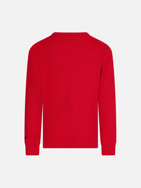 Maglione da bambina girocollo con stampa Snoopy | SNOOPY PEANUTS™ EDIZIONE SPECIALE