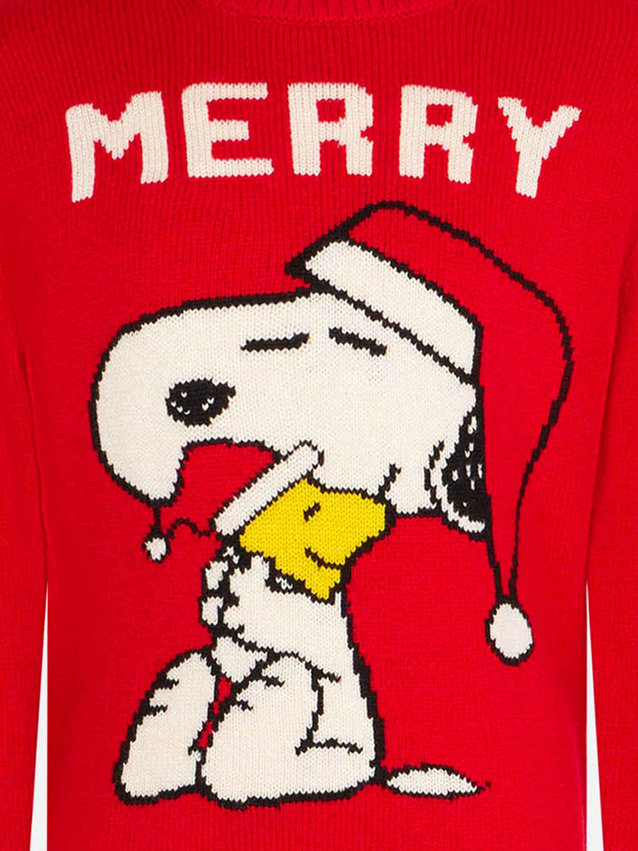 Maglione da bambina girocollo con stampa Snoopy | SNOOPY PEANUTS™ EDIZIONE SPECIALE