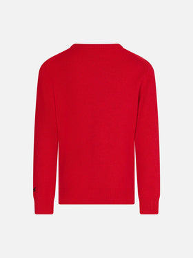 Mädchenpullover mit Rundhalsausschnitt und Snoopy-Aufdruck | SNOOPY PEANUTS™ SONDEREDITION