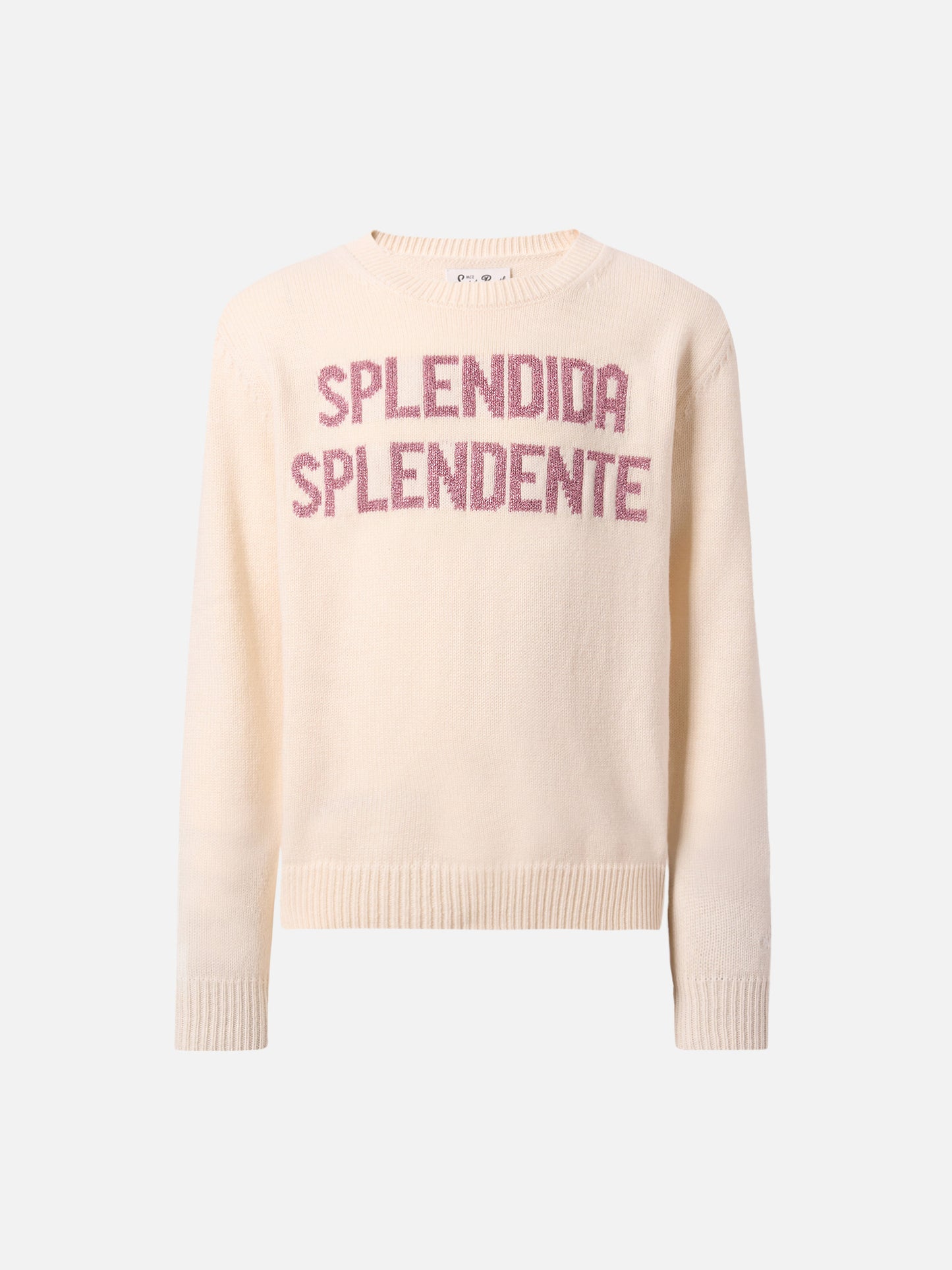 Maglione  Princess in misto cashmere e con jacquard lurex Splendida Splendente