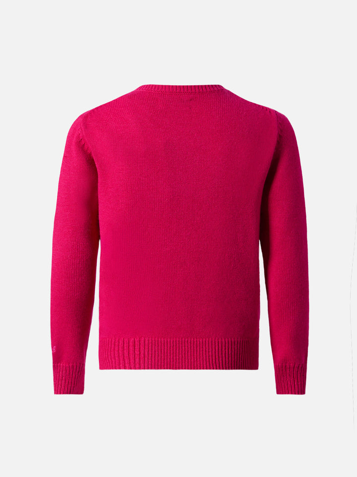 Girocollo Princess in misto cashmere con patch panda Trudi | TRUDI SPECIAL EDITION