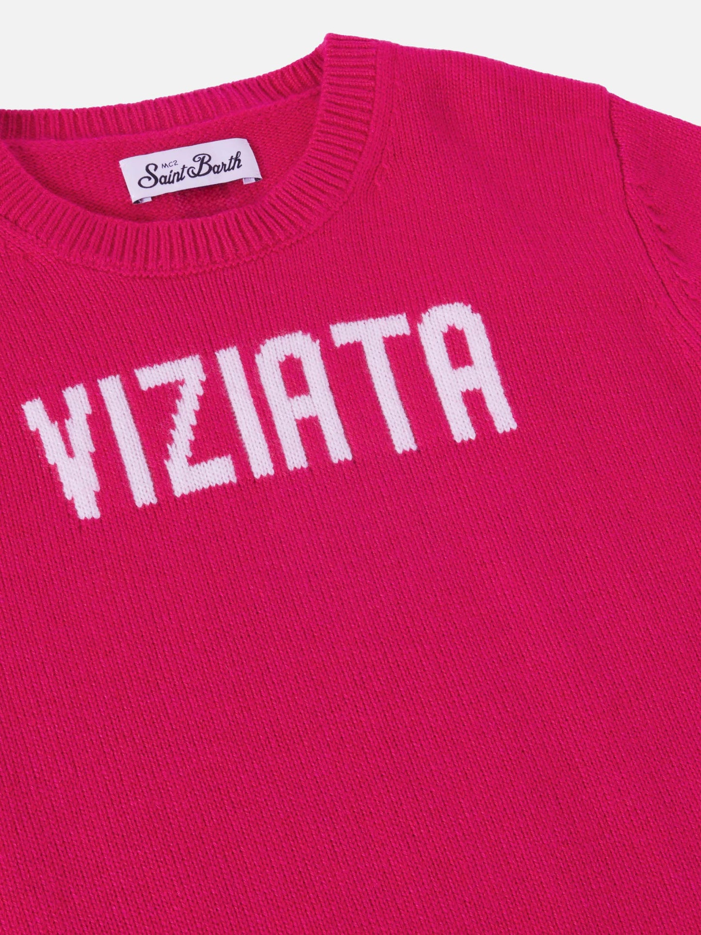 Maglione in misto cashmere Princess con jacquard Viziata