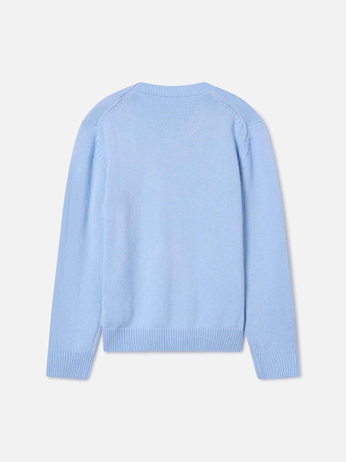 Maglia girocollo Princess azzurra con intarsio lurex Bella E Monella