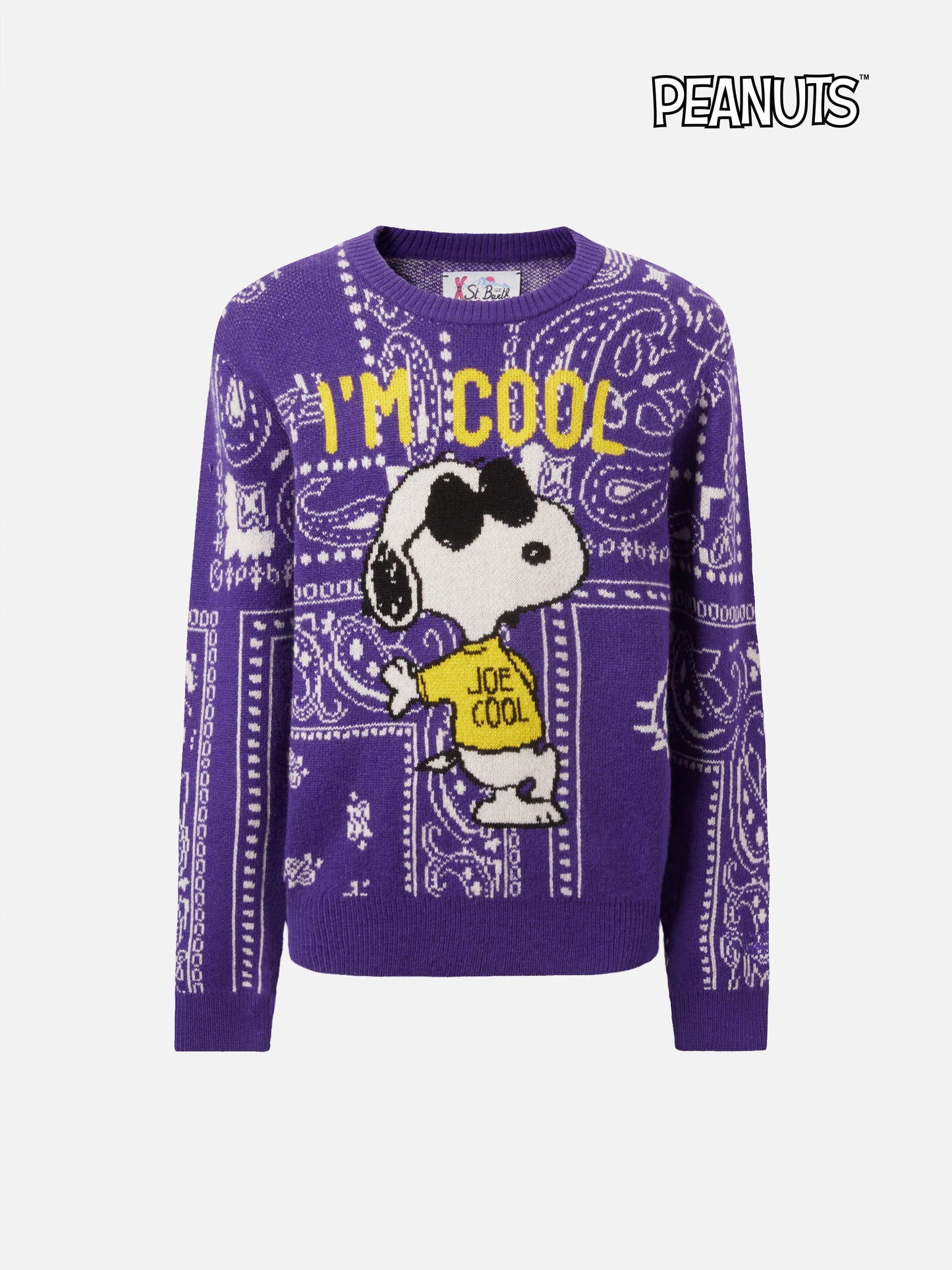 Princess crewneck with bandanna and Snoopy jacquard | SNOOPY PEANUTS SPECIAL EDITION