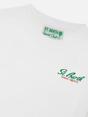 Portland Jr t-shirt with Tennis Courts maxi print | Special Edition