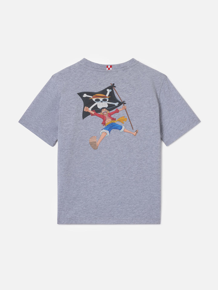 T-shirt Portland Jr gris avec imprimé Monkey D. Luffy | ONE PIECE SPECIAL EDITION 