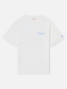 T-shirt Portland blu con illustrazione Vodka Tonic Drink