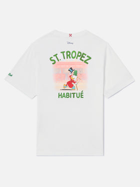 White Portland t-shirt with St. Tropez Habitué print | Special Edition