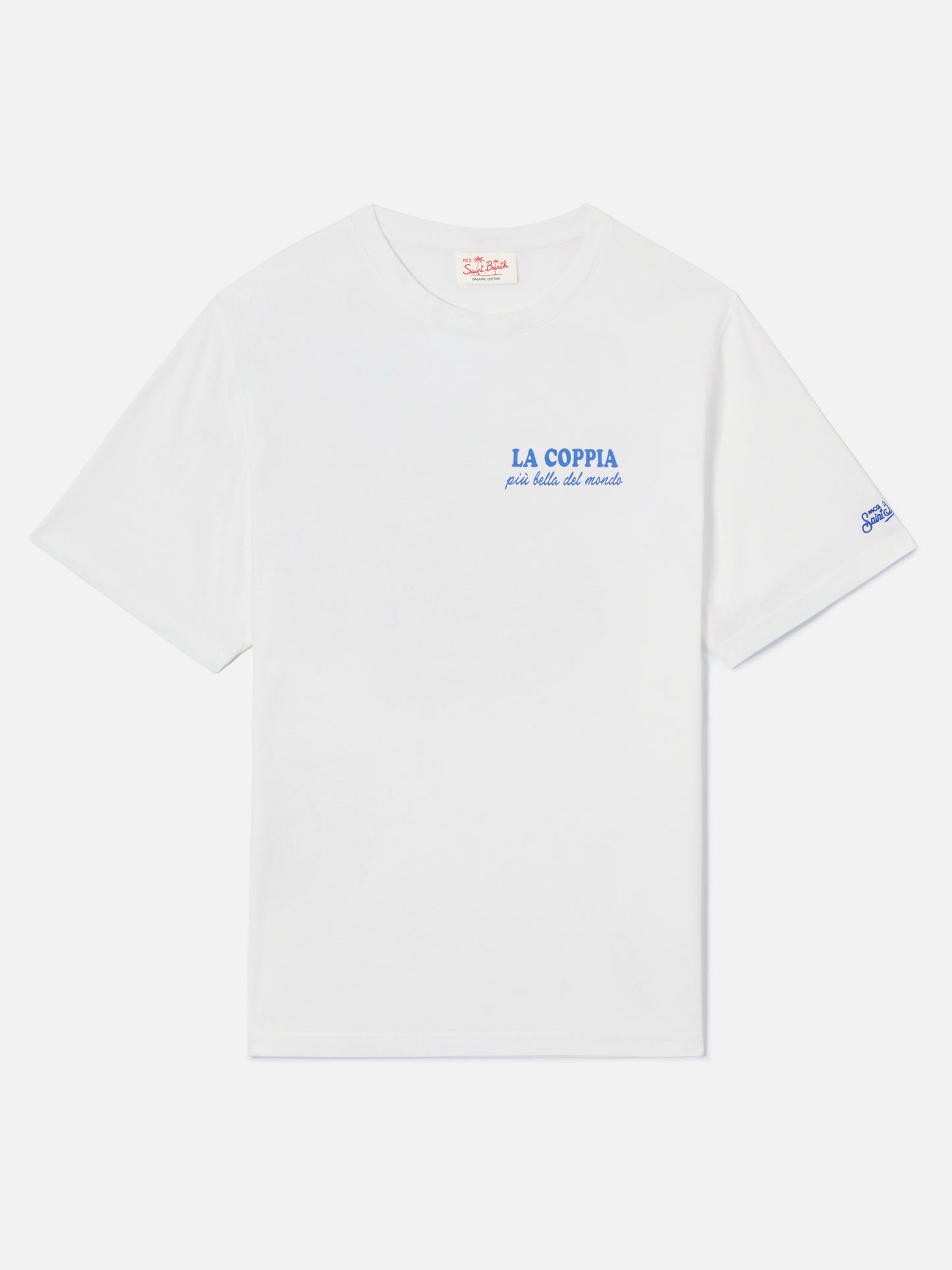 White Portland t-shirt with La coppia più bella del mondo print | Special Edition