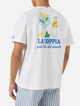 White Portland t-shirt with La coppia più bella del mondo print | Special Edition