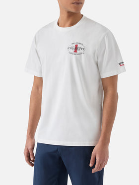 Cream Portland t-shirt with Cigarette Racing print | Special Edition