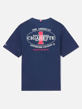T-shirt Portland blu con stampa Cigarette Racing | Special Edition