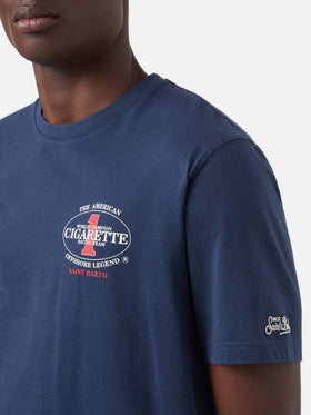 T-shirt Portland blu con stampa Cigarette Racing | Special Edition