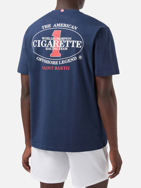 T-shirt Portland blu con stampa Cigarette Racing | Special Edition