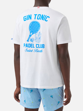 White Portland t-shirt with Gin Tonic Padel Club iprint