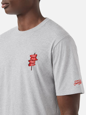 Grey portland t-shirt with Nord Sud Ovest Est print | Special Edition