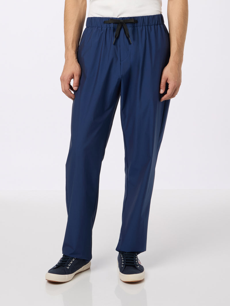 Man navy blue casual pants Porter