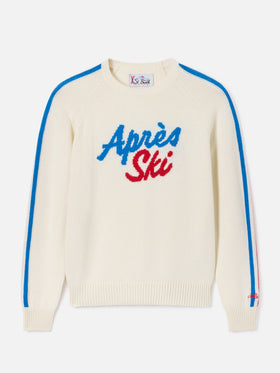 Off-white New Queen Rundhalspullover mit Après Ski-Stickerei 