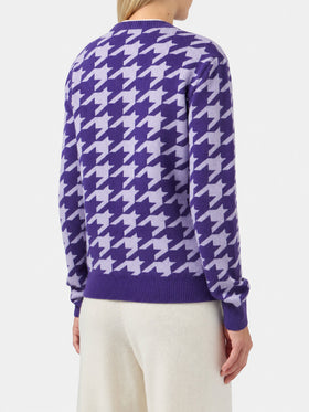 New Queen pied de poule Snoopy jacquard sweater | Special Edition