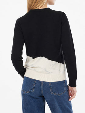 Maglione New Queen nero con ricamo Lovovia