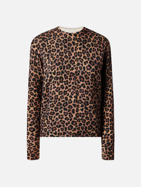 Girocollo New Queen con stampa animalier