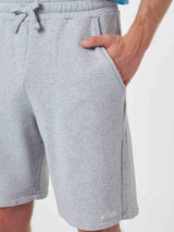 Man mélange grey cotton fleece bermuda shorts Randle