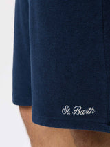 Man navy blue terry bermuda shorts Rande Sponge