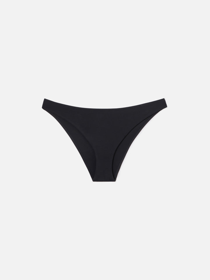 Reanna bikini bottoms in black soft technical fabric