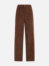 Woman brown corduroy-like pants Rebella