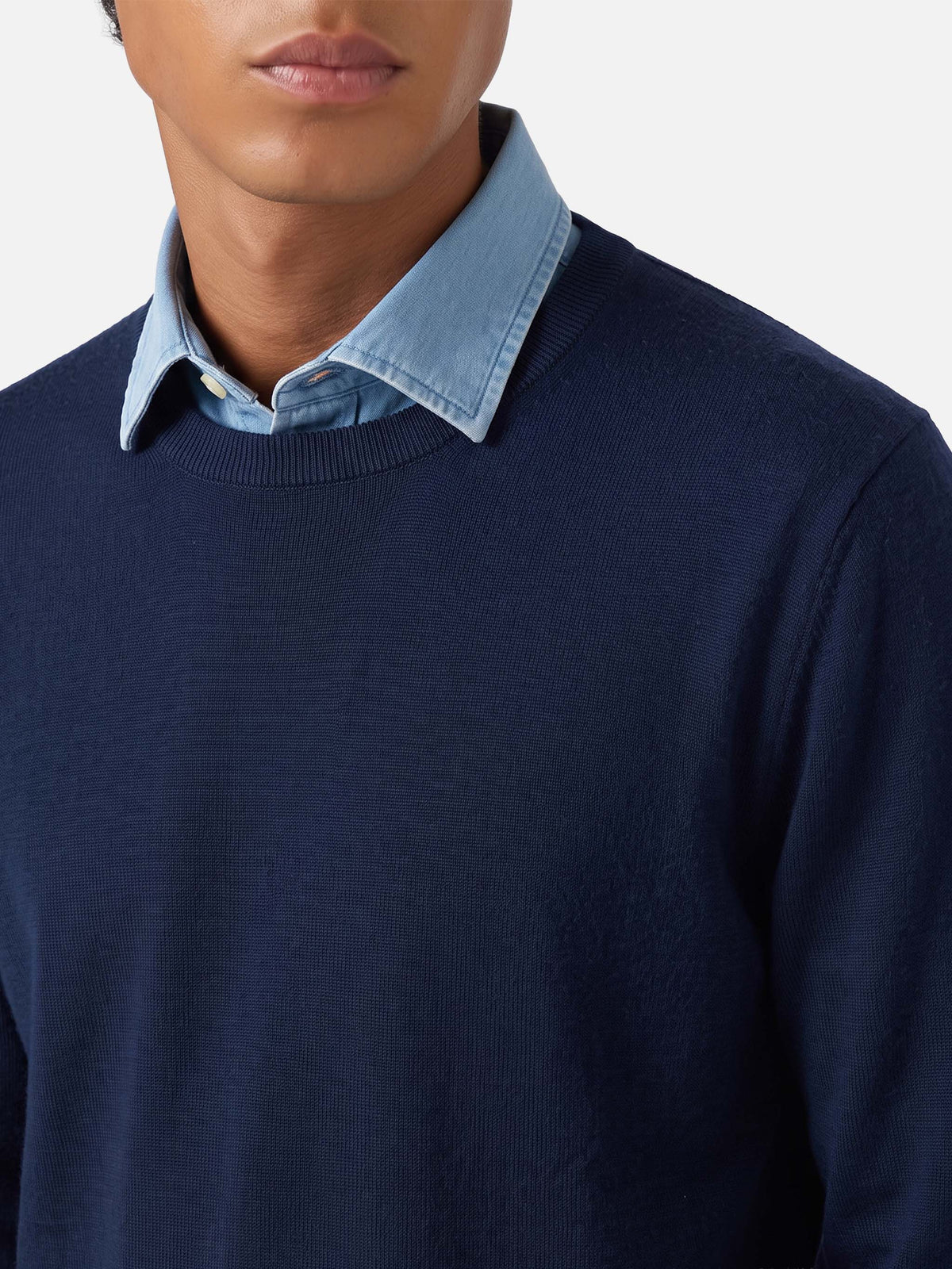 Pull col rond Regent en 100 % MERINO WOOL 