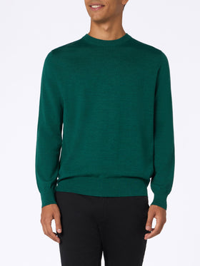 Man Regent british green merino wool sweater - MC2 Saint Barth