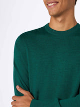 Man Regent british green merino wool sweater