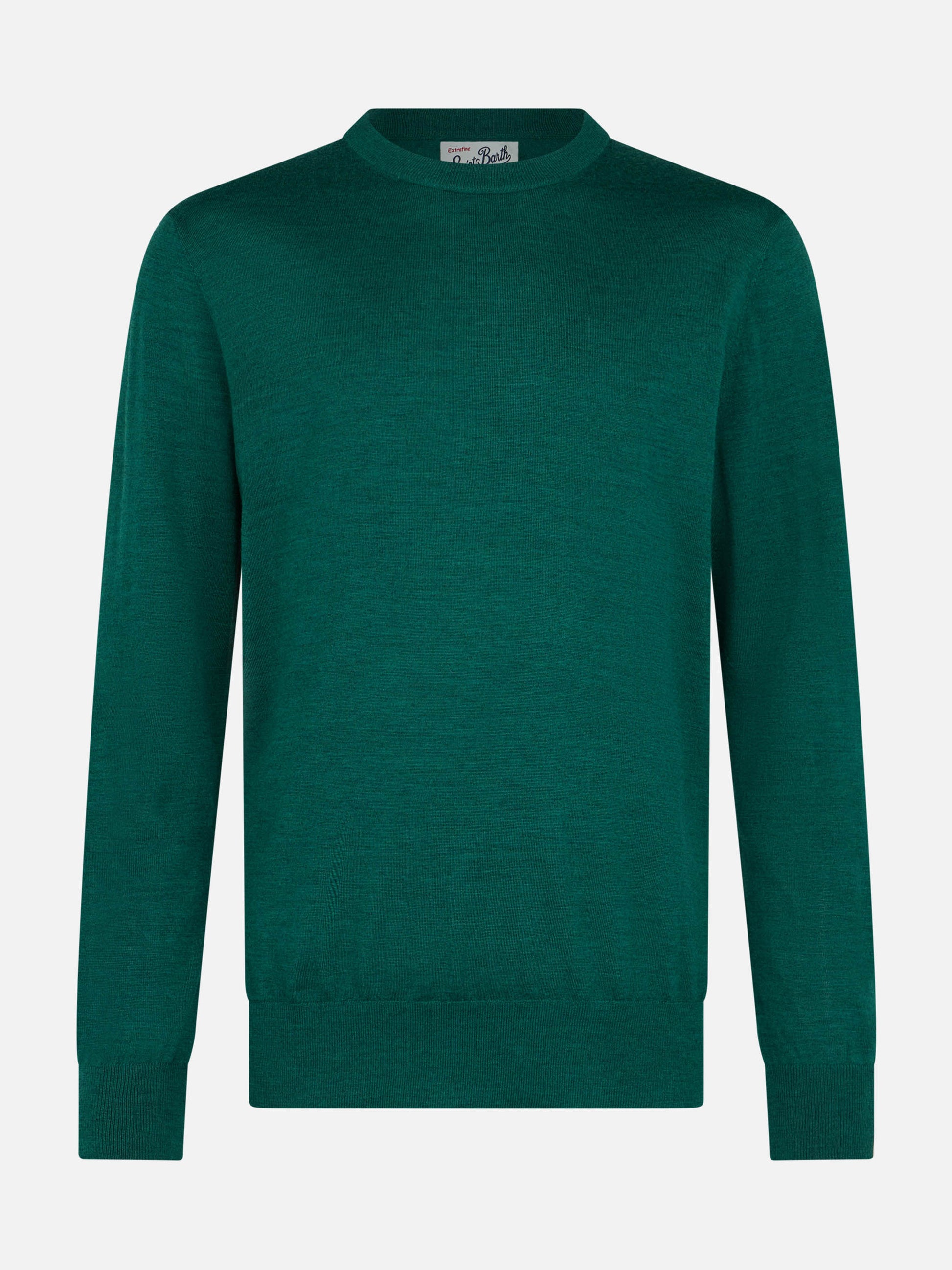 Man Regent british green merino wool sweater - MC2 Saint Barth