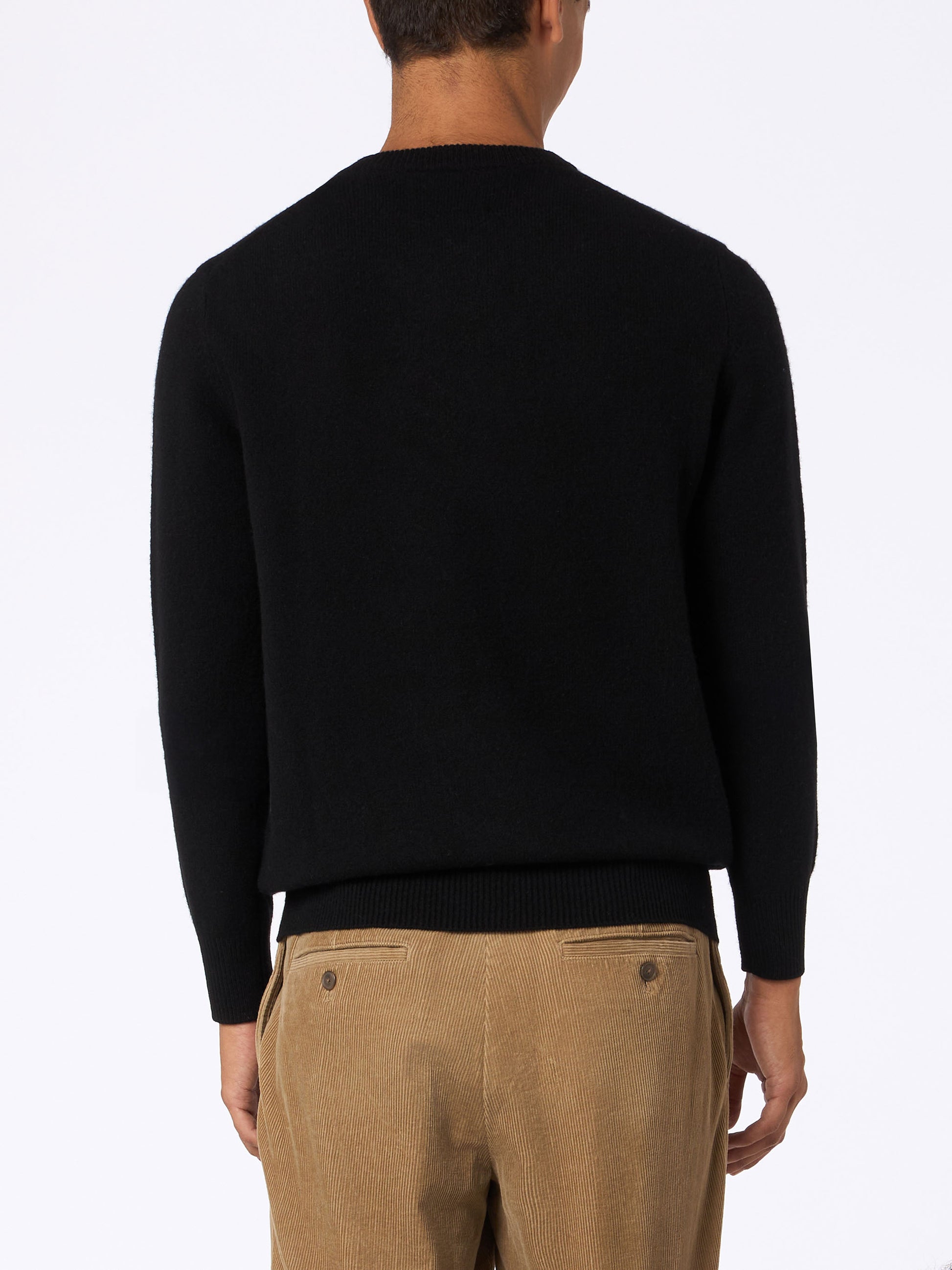 Man black lambswool sweater Regent - MC2 Saint Barth