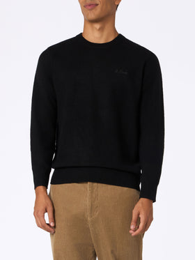 Man black lambswool sweater Regent - MC2 Saint Barth