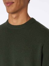 Man military green lambswool sweater Regent