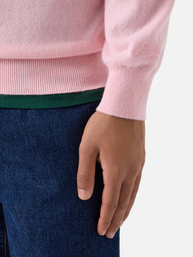 Sweat-shirt col rond Regent en rose 
