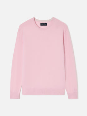 Sweat-shirt col rond Regent en rose 