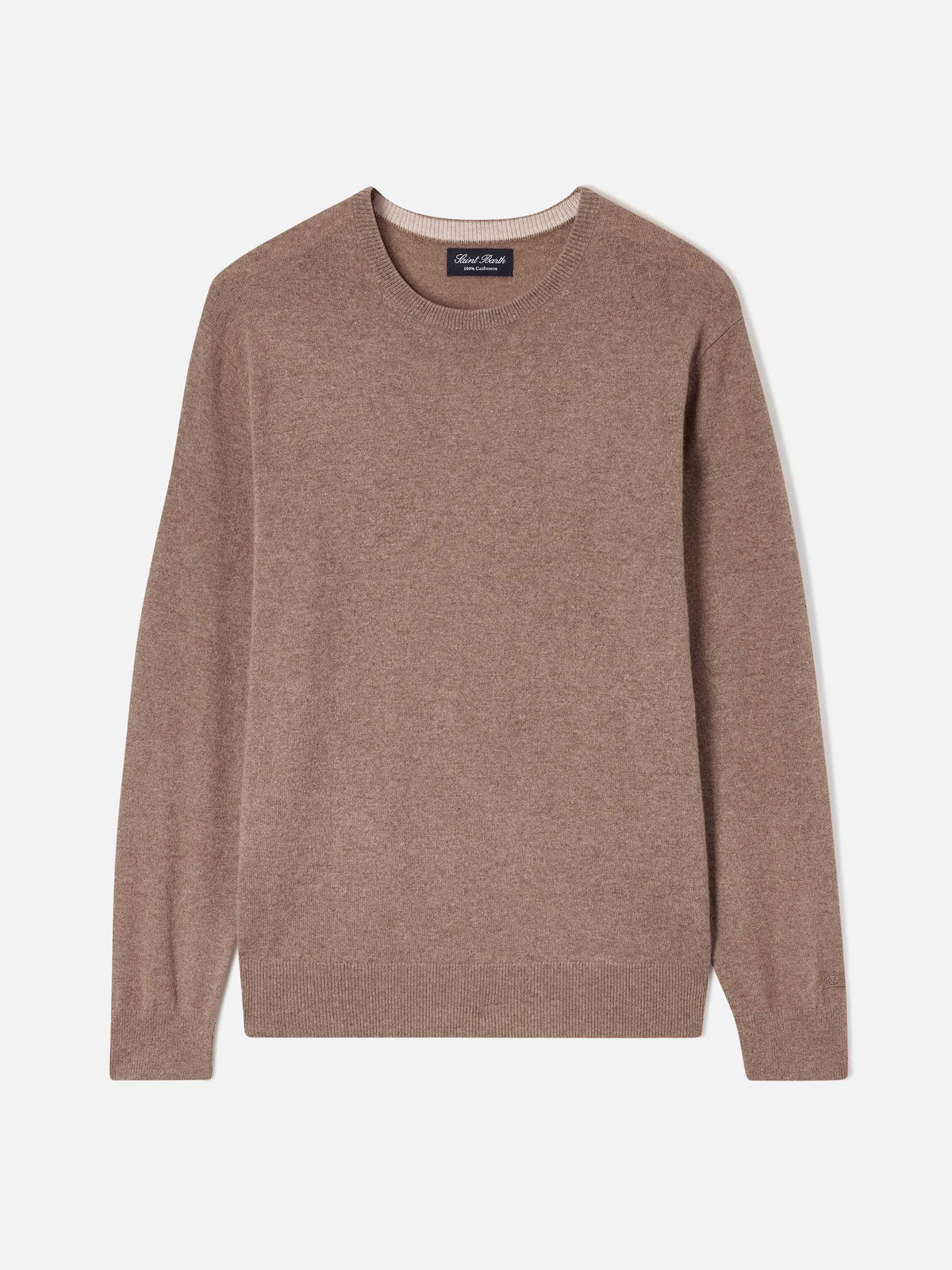 Sudadera con cuello redondo Regent en camel 