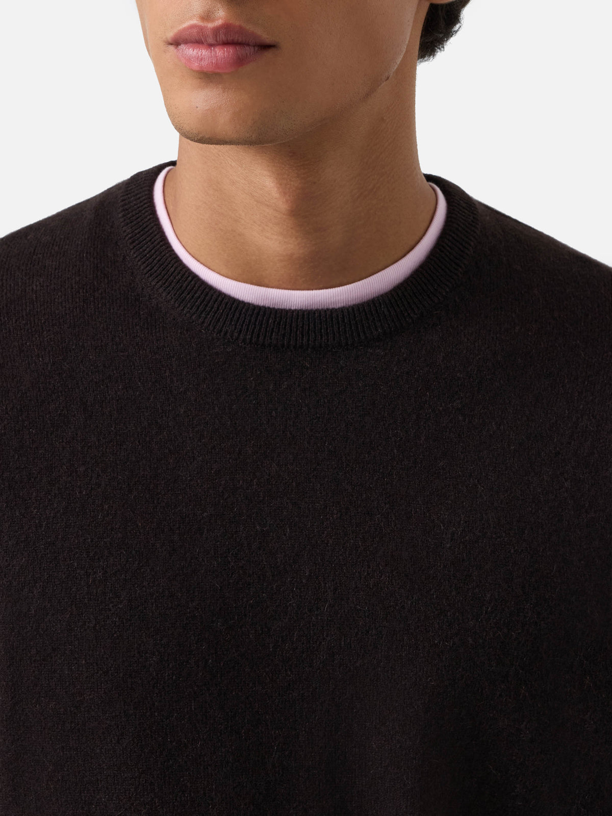Crewneck Regent aus braunem Cashmere 