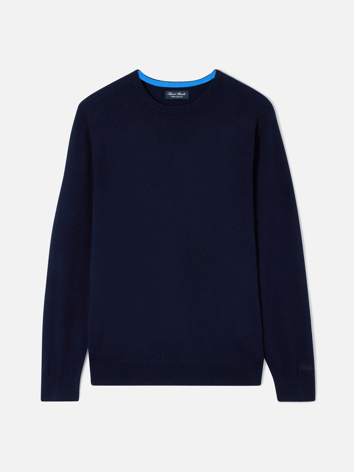 Crewneck Regent aus navyblauem blue Cashmere 
