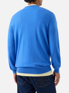 Light blue Regent cashmere crewneck