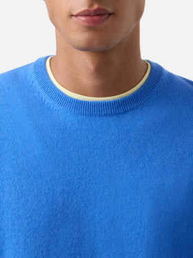 Light blue Regent cashmere crewneck